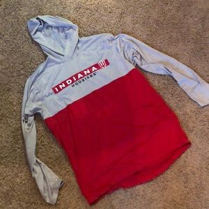 IU hoodie long sleeve t-shirt size medium